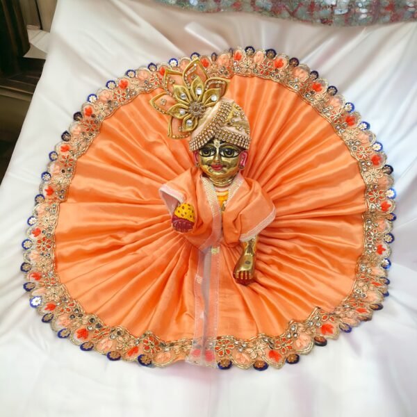 Laddu Gopal Beautiful Dress with Pagdi in Butter Silk Fabric - Image 10