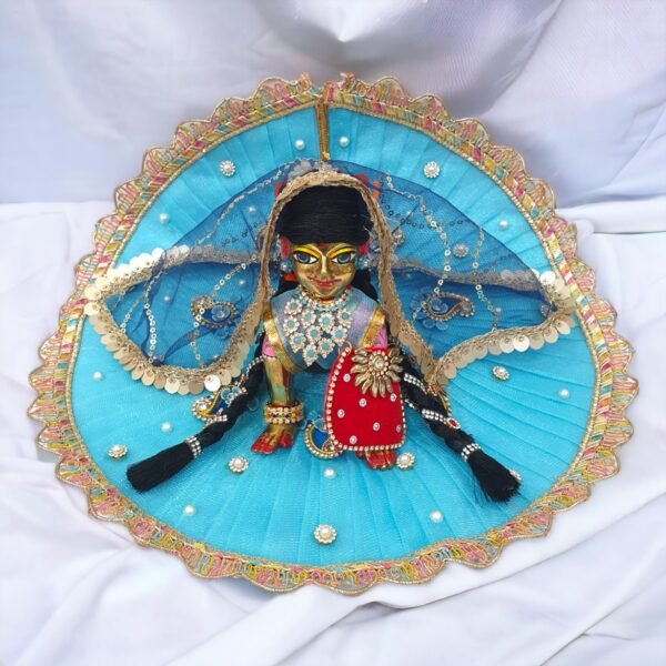 Sky Blue Designer with chunri for Bal Radha Rani