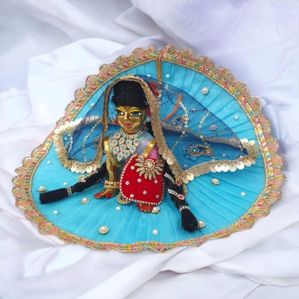 Sky Blue Designer with chunri for Bal Radha Rani - Image 3
