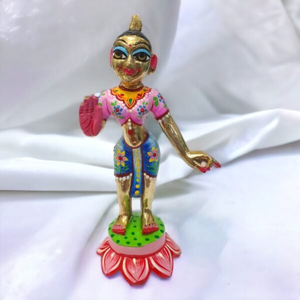 ASHTADHATU Radha Krishna Idols 8 inch - Image 4