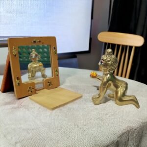 Wooden Mirror for Laddu Gopal Ji