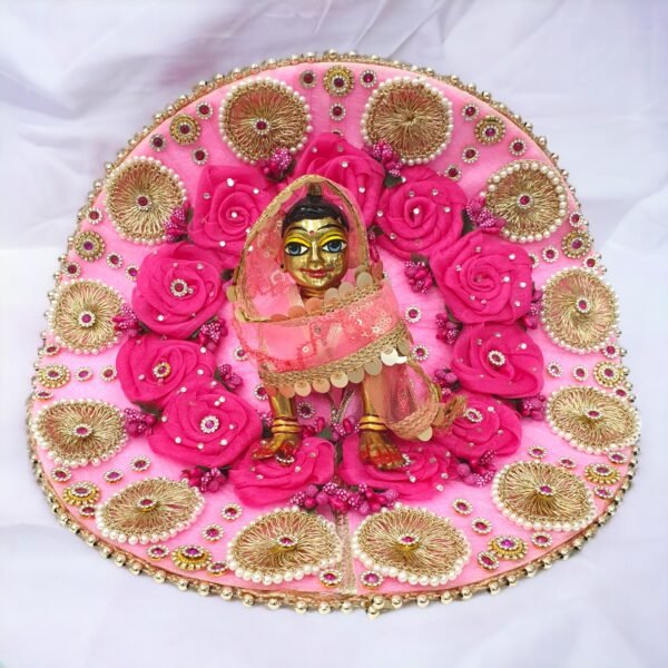 Pink Heavy Designer with chunri for Bal Radha Rani