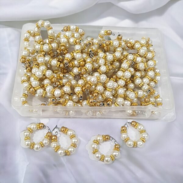 White Moti Kangan Available for God Idols-Suitable for 2,3,4,5,6 no