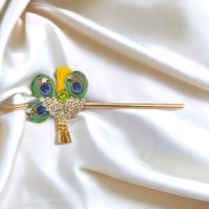 Mor Pankh Bansuri/Flute Size : 3 Inch