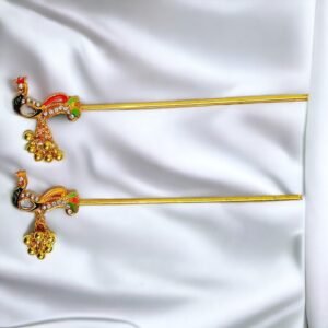 Mor Latkan Colorful Bansuri/Flute Size : 5.5 Inch