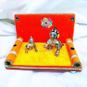 Beautiful Colorful Singhasan for Laddu Gopal Ji