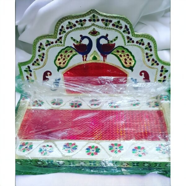 Beautiful Big Size Wooden Singhasan for Laddu Gopal Ji