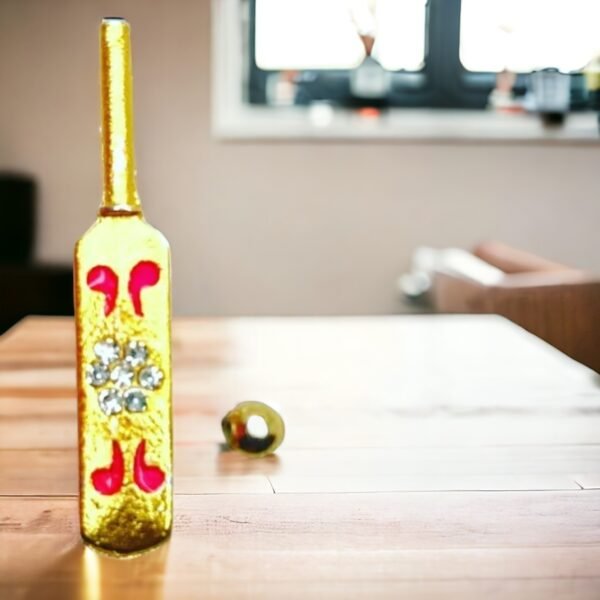 Metal Cricket Bat Ball Set Toy for Laddu Gopal ji