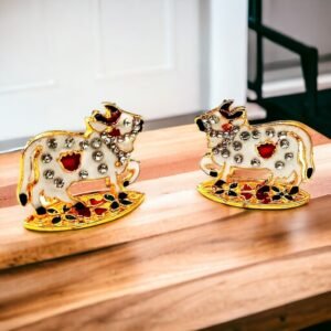 Metal Cow Pair for Laddu Gopal Ji