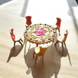 Metal Dining Set for Laddu Gopal ji