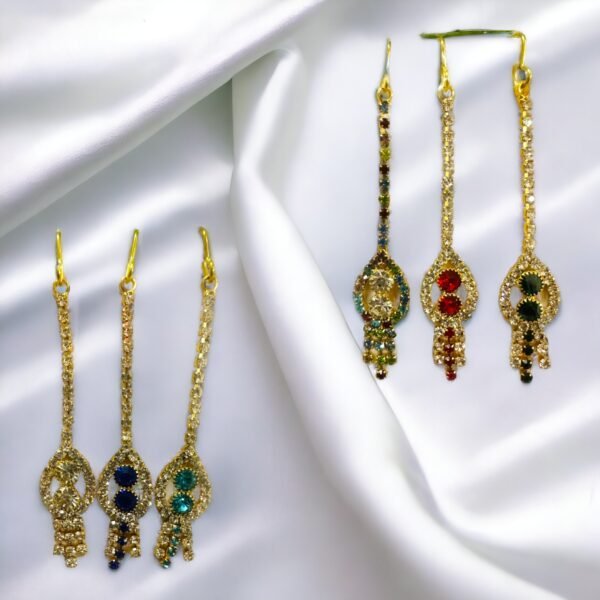 Maang Tikka for Radha Rani, Laxmi Maa ,Durga Maa Idol- Stone Stylish Tikka
