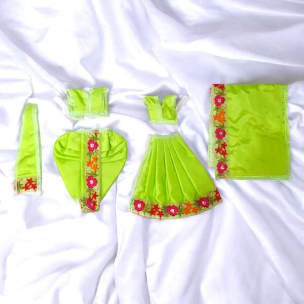 Fancy silk Dress for Radha Krishna - Image 2