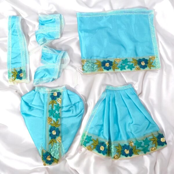 Fancy silk Dress for Radha Krishna - Image 3