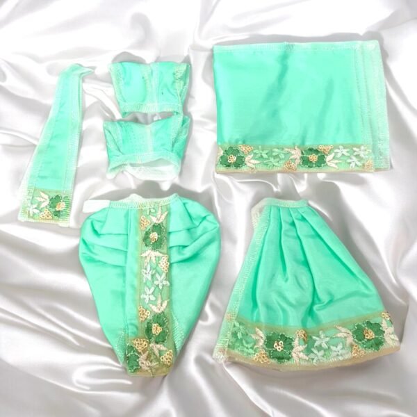 Fancy silk Dress for Radha Krishna - Image 5