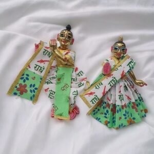 Cotton Radhe Print Poshak for Radha Krishna