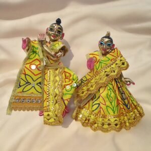 Fancy thread work Dress for Radha Krishna
