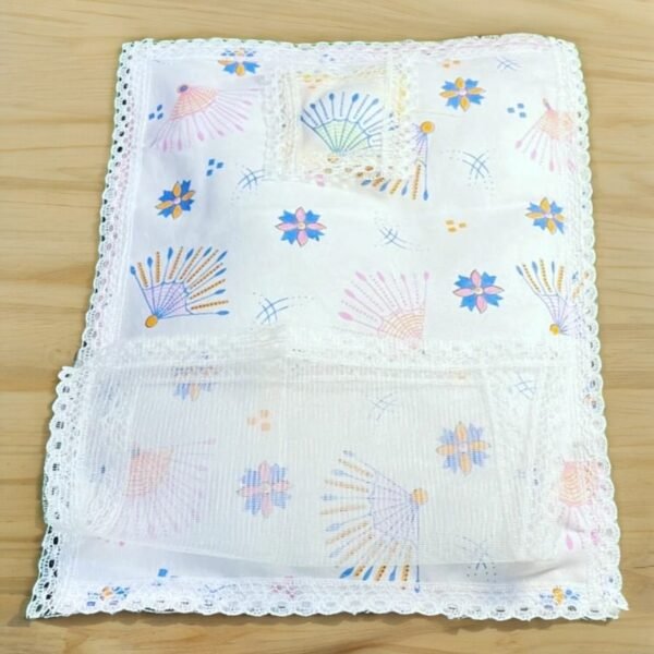 Bedding set in White Print Cotton fabric - Image 3