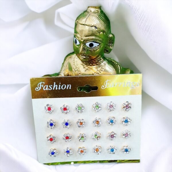 Earrings for God Idols for size 2,3 or 4- Pair of 5 - Image 3