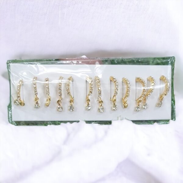 Earrings for God Idols for size 2,3 or 4- Pair of 5 - Image 5