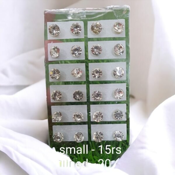 Earrings for God Idols for size 0,1, 2 or 3- Pair of 5 - Image 5