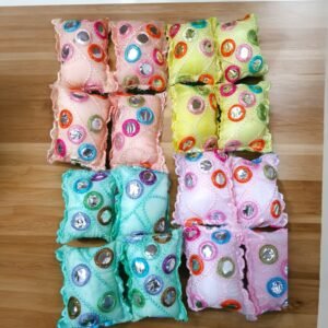 Pillow set- mirror design in Cotton fabric