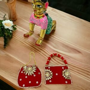 Radha Rani Handbag in Red Color