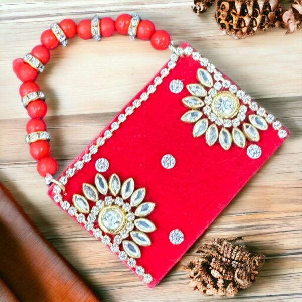 Radha Rani Handbag in Red Color - Image 2