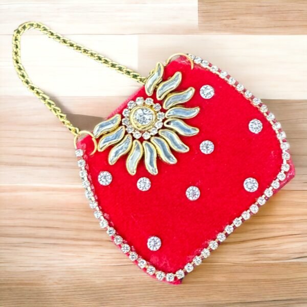Radha Rani Handbag in Red Color - Image 3