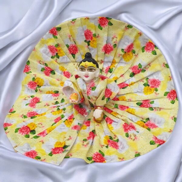 Cotton Floral Print Poshak - Image 5