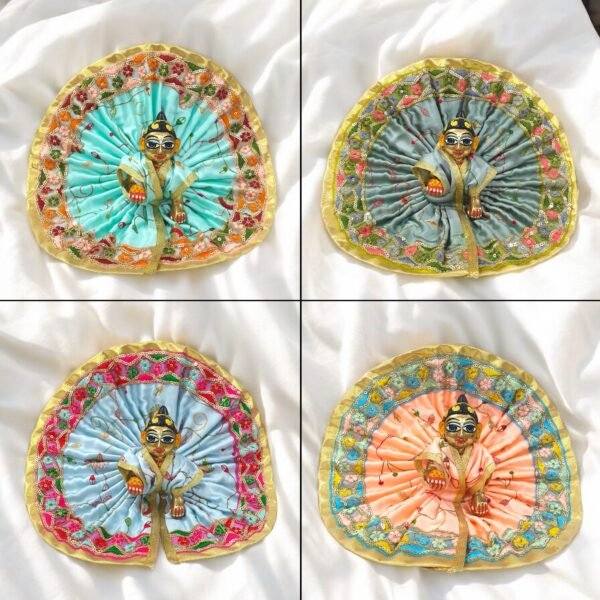 High Quality Silk with lace design for Laddu Gopal ji in New colors