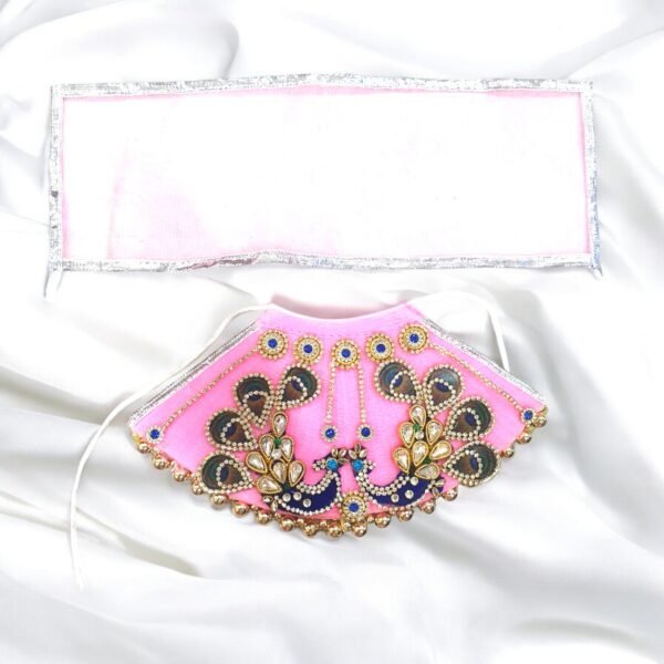 Designer Lehnga Patka in Light Pink Colors for God Idols