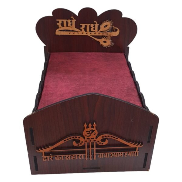 Radhe Radhe Storage Wooden Bed - Image 2