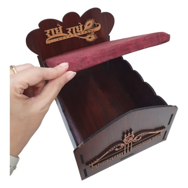 Radhe Radhe Storage Wooden Bed - Image 4