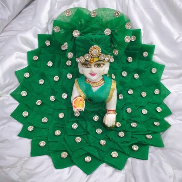 Samosa design poshak with Pagdi for Laddu Gopal ji - Image 2