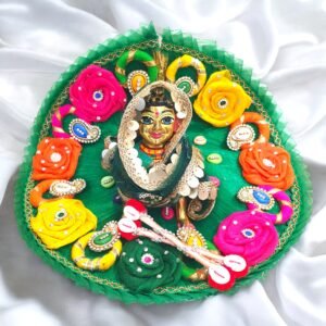 Navratri Special Green Poshak - Kodi Multi color design