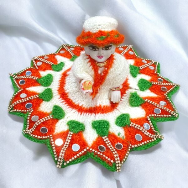Kite design Woolen poshak with cap for God idols