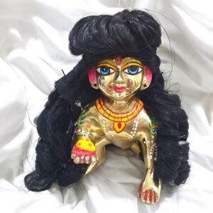 Beautiful puff style Hair for Laddu gopal ji or Radha Rani