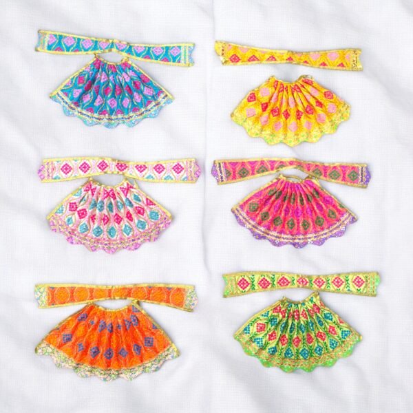 Thread Work Design Lehnga Patka