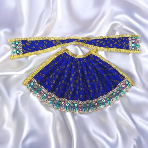 Bandhej Design Lehnga Patka Dress for God idol - Image 7