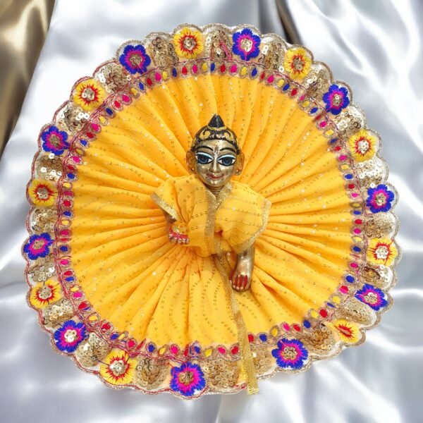 Beautiful color lace Poshak for God idol - Image 7