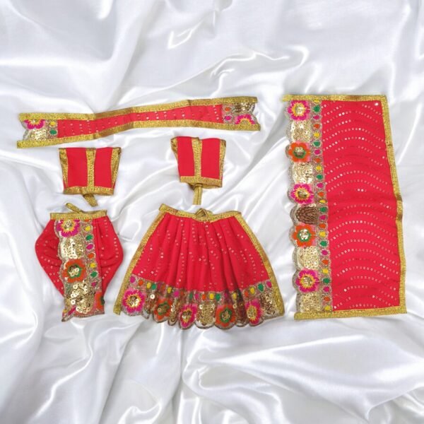 Designer Radha Krishna Poshak in Beautiful Colors - Image 3