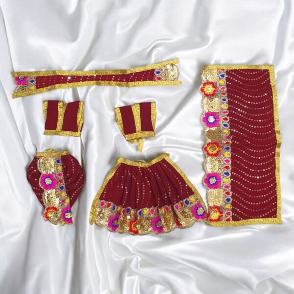 Designer Radha Krishna Poshak in Beautiful Colors - Image 6