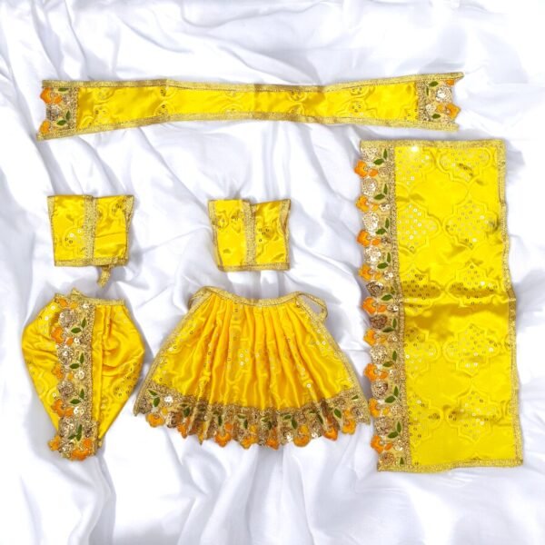 Silk designer Radha Krishna Poshak - Image 2