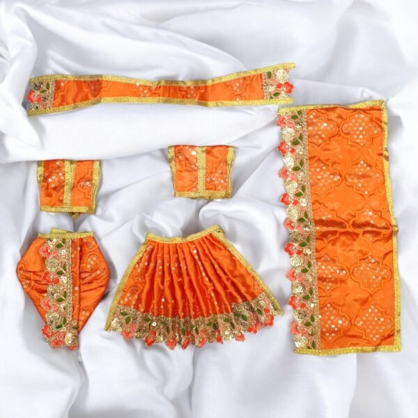 Silk designer Radha Krishna Poshak - Image 3
