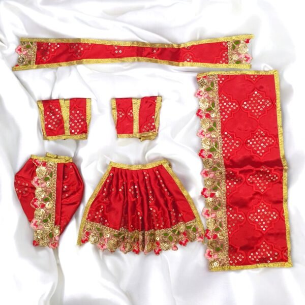 Silk designer Radha Krishna Poshak - Image 4