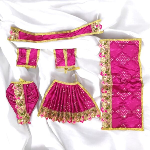 Silk designer Radha Krishna Poshak - Image 6