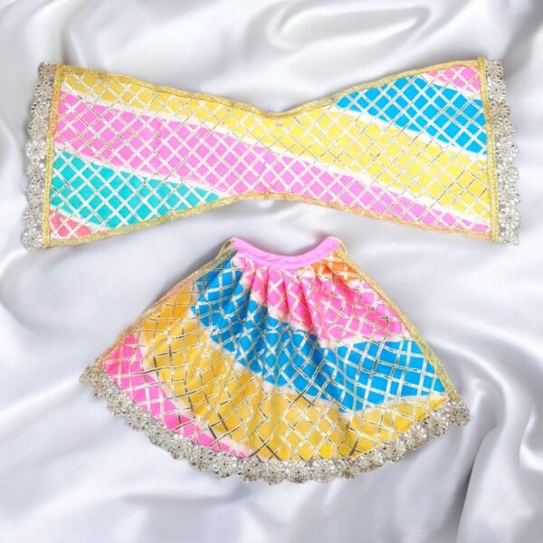 Multi Colored - Lehnga Patka for God Idols