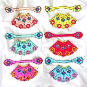 Premium quality Handwork Floral Poshak for God idol