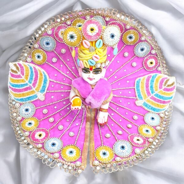 New Heavy Velvet Designer Poshak with Pagdi for God Idols - Image 4