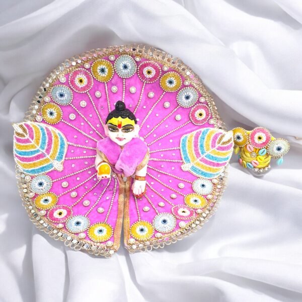 New Heavy Velvet Designer Poshak with Pagdi for God Idols - Image 2